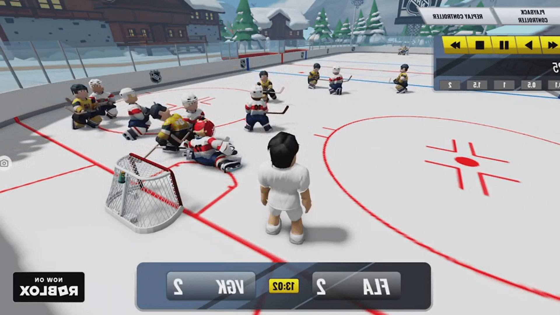 The activation of Roblox used the NHL's puck and player tracking system.